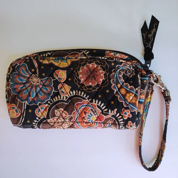 Vera Bradley Kensington Paisley & Floral Wristlet - Picture 2 of 13